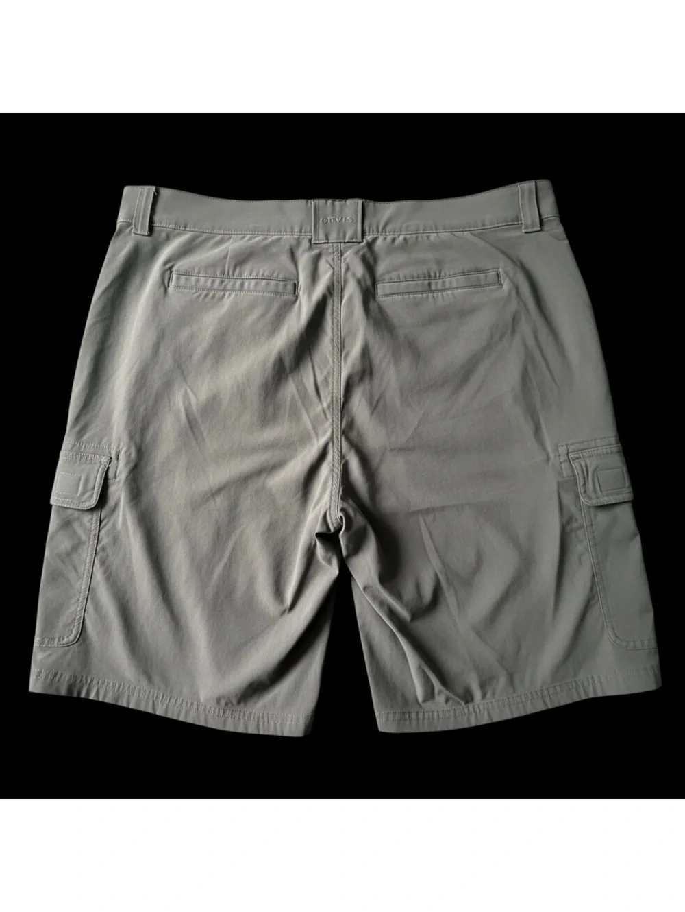 Orvis Men’s Cargo Shorts Gray Nylon Stretch Outdoor Hiking Fishing Size 40